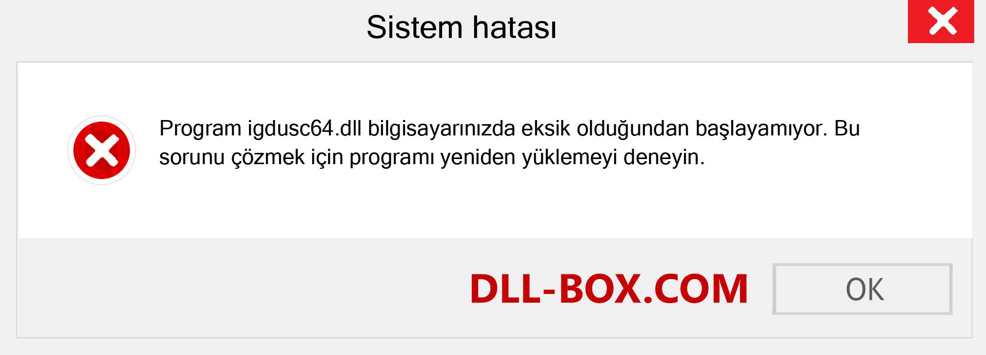 igdusc64.dll dosyası eksik mi? Windows 7, 8, 10 için İndirin - Windows'ta igdusc64 dll Eksik Hatasını Düzeltin, fotoğraflar, resimler